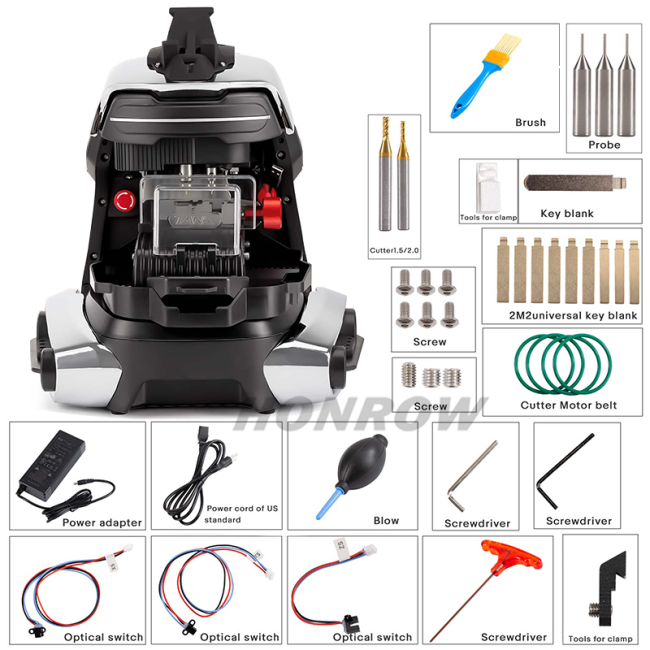 New 2M2 Tank Pro II key Cutting machine Automatic Car Key Cuttig Machine