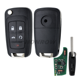 For Opel keyless 4+1 button remote key with 315mhz and PCF7952 Chip