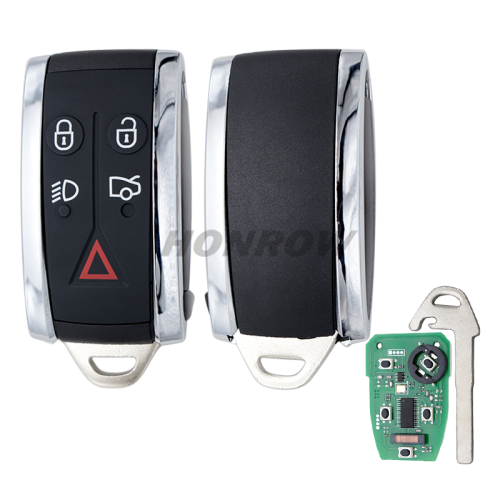 For Jaguar 5 button Smart remote key with PCF7953A 433MHZ for JAGUAR XF XFR XK XKR 2009-2013 FCC ID:KR55WK49244
