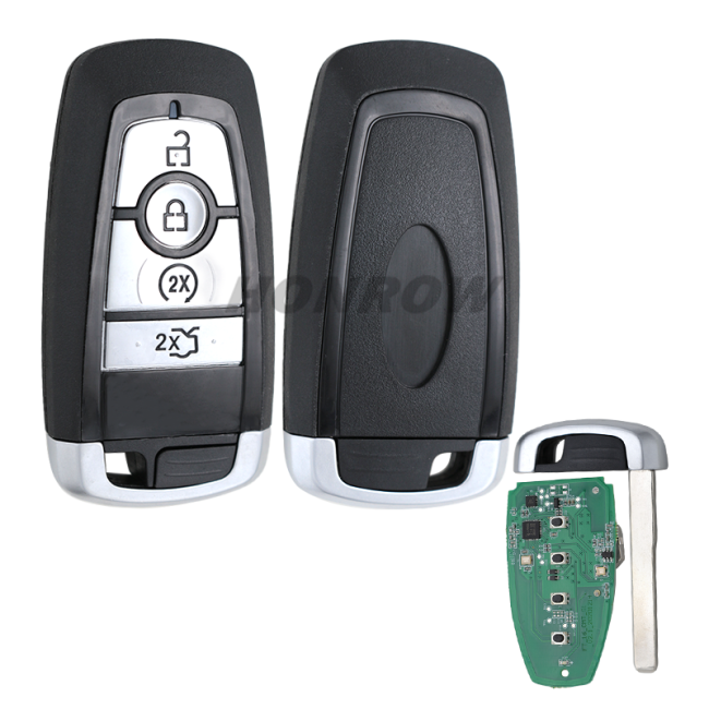 For Ford 4 button keyless remote key with 868mhz Hitag Pro chip FCC ID: HS7T-15K601-CB IC: A2C93142400