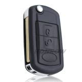 For Landrover 3 button  flip remote key blank with HU101 blade without logo