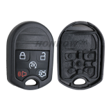 For Ford 5 button remote key with 433.92MHz  ASK without 4D63 CHIP P/N: BB5T-15K601-BA OEM:164-R7999