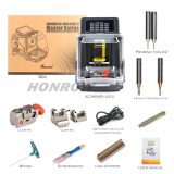 Xhorse Condor XC-MINI Plus II Key Cutting Machine Support Car/Motorbike/House Keys standard with 2 clamps: M5 and M3 clamp without battery Gross Weight ：24KG