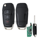 For Ford 3 button remote  key HU101 blade with ID49 Hitag Pro chip-315mhz  FCCID:N5F-A08TAA OE:164-R8130