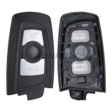 For BMW 5 series 3 button  remote key blank with Key Blade Black color