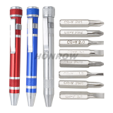 8 In 1 Screwdriver Multifunctional Portable Tools Magnetic Pocket Screwdriver Multifunctional Men Mini Tools Repair Tools for locksmith please choose color