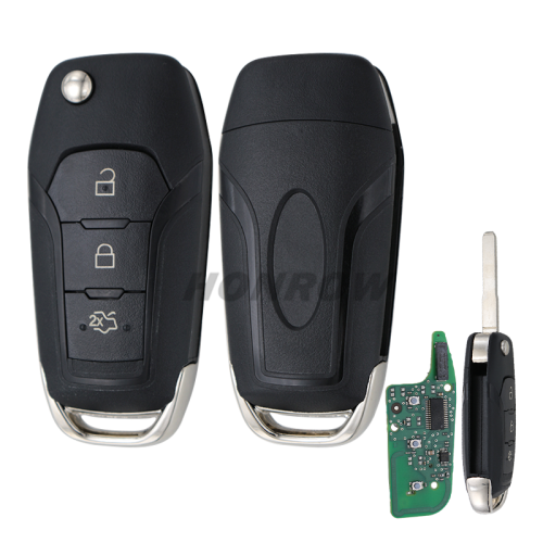 For Original Ford 3 button remtoe key with 434mhz with hitag-prog chip,FCCID: DS7T-15K601-BE