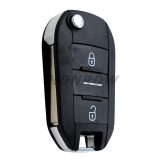 For Citroen 3 button Remote Flip Car Key Shell with HU83 blade without lg
