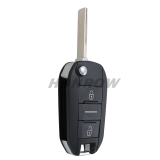 For Citroen 3 button Remote Flip Car Key Shell with HU83 blade