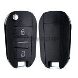 For Citroen 3 button Remote Flip Car Key Shell with HU83 blade without lg