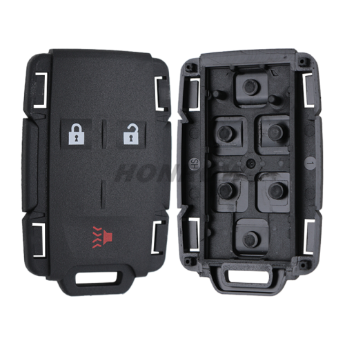 For Chev black 3 button remote key shell,the side part is white