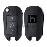 For Peugeot 3 Button Remote Key with 433MHz and HITAG AES 4A Chip