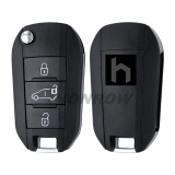 For Peugeot 3 Button Remote Key with 433MHz and HITAG AES 4A Chip