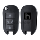 For Peugeot 3 Button Remote Key with 433MHz and HITAG AES 4A Chip