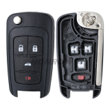 For Chev 3+1 button flip remote key blank