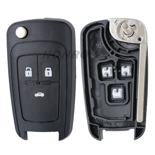 For Chevrolet 3 button remote key blank