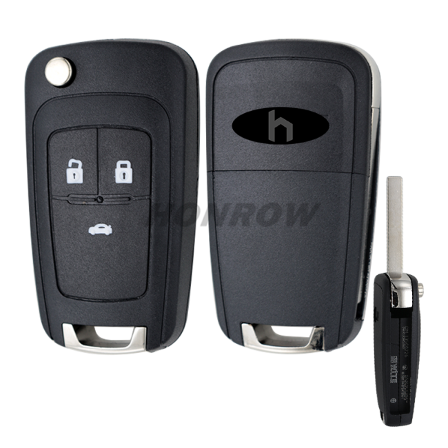 For Chevrolet 3 button remote key blank
