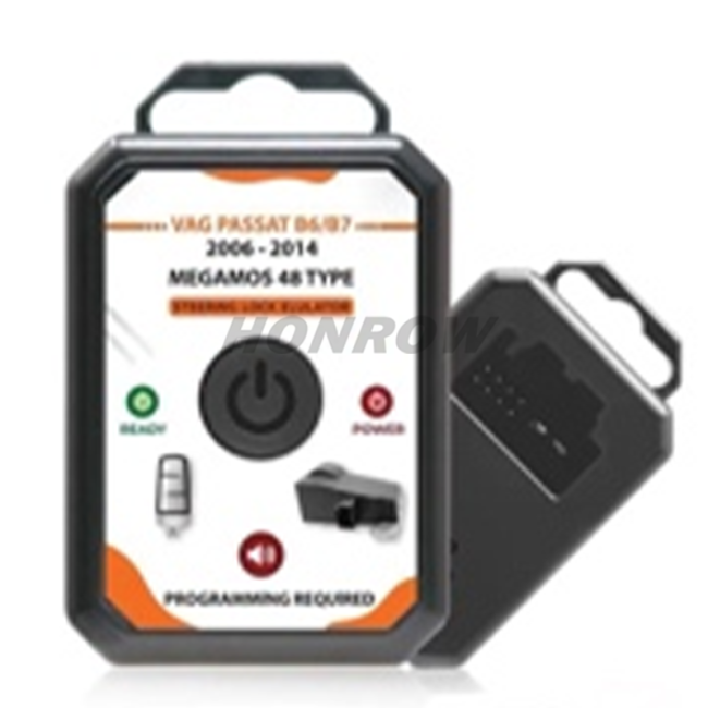 For Volkswagen Passat for B6 / B7 MEGAMOS 48 Type Steering Lock Emulator Connection Adapter Bundle