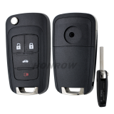 For Chev 3+1 button flip remote key blank