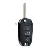 For Citroen 3 button Remote Flip Car Key Shell with HU83 blade