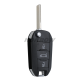 For Citroen 3 button Remote Flip Car Key Shell with HU83 blade