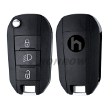 For Citroen 3 Button Remote Key with 433MHz and HITAG AES 4A Chip