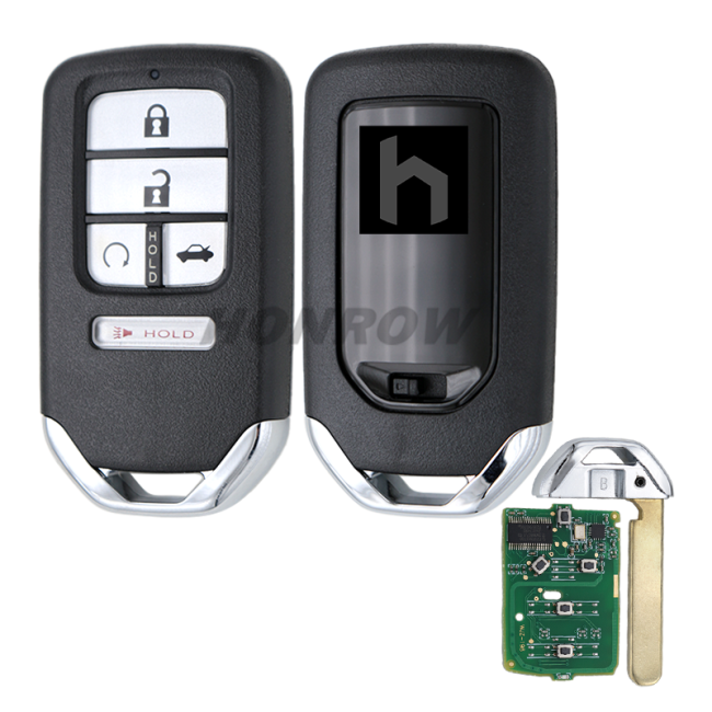 For Honda Civic 5 button  Smart Remote Key 433MHz ID47  FCCID: KR5V2X