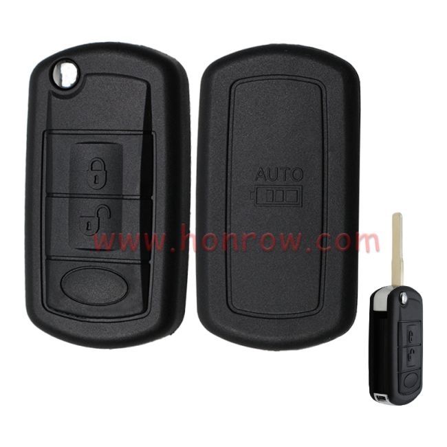 For Landrover 3 button  flip remote key blank  (high quality）(Ford style)
