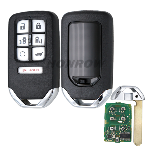For Honda Odyssey 2018 6+1 button Remote key  47 chip 433MHz  FCCID：KR5V2X P/N：72147-THR-A31