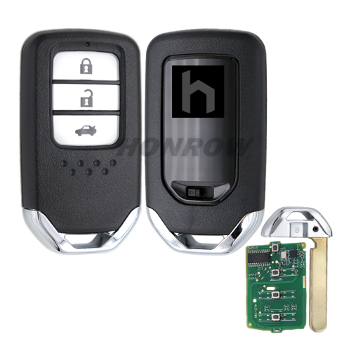 For Hon Vezel XR-V keyless smart 3 button remote key  with 434mhz 47chip