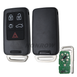 For Volvo 5 button remote key with 433.92mhz  PCF7945/7953 chip Genuine Part No: 5WK49224 - 5WK49264