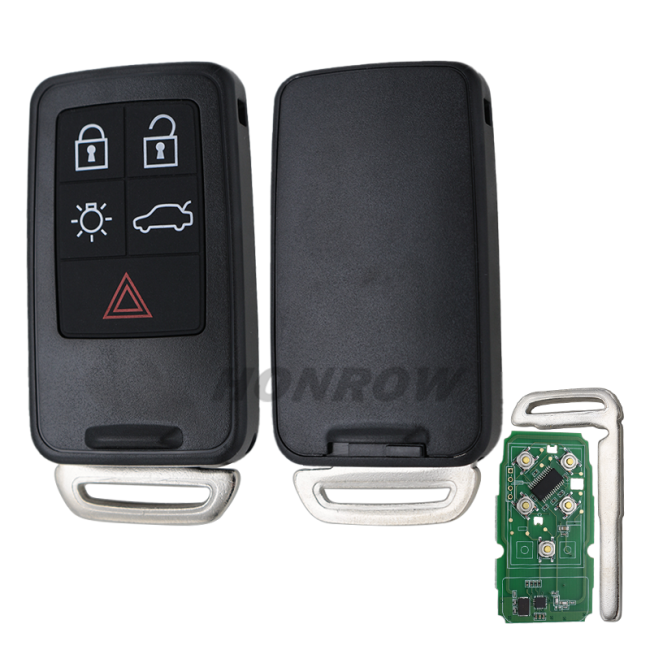 For Volvo 5 button remote key with 433.92mhz  PCF7945/7953 chip Genuine Part No: 5WK49224 - 5WK49264
