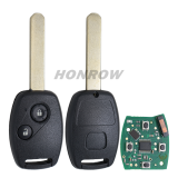 For Honda 2 button remote key with 433Mhz  ID46 chip FCCID:N5F-S0084A