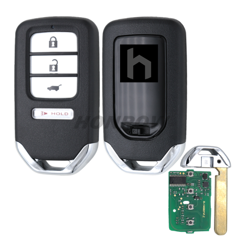 For Honda Accord 3+1 Button Smart Remote Car Key with 313.8Mhz FSK /NCF2952X/ Hitag 3/ ID47 chip  FCC ID: ACJ932HK1210A IC: 216J-HK1210A
