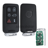 For Volvo smart keyless 6  button  remote key with 434mhz, with PCF7945 chip used on Volvo 31419343  18W04 A2C99481000 60 78042B9E 0BBE0C9E