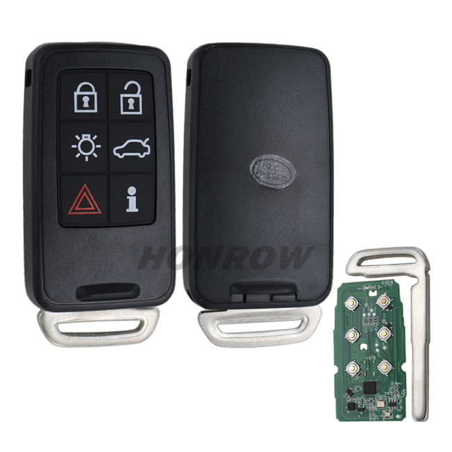 For Volvo smart keyless 6  button remote key with 868mhz, with PCF7945 chip the PCB is original used on For Volvo S60,XC70,S80,XC90,XC60,V60 from 2008. the PCB is original