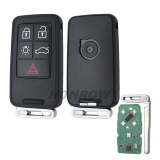 For Volvo 5 button remote key with 902mhz  PCF7945/7953 chip FCCID:KR55WK49266