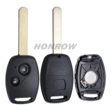For Honda 2 button remote key with 433Mhz  ID46 chip FCCID:N5F-S0084A