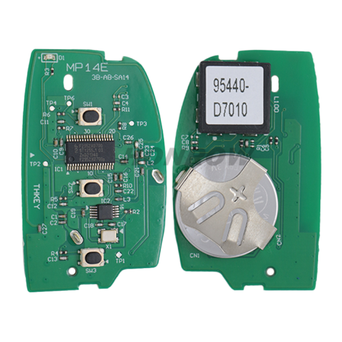 For Hyundai Tucson 3 button Smart Key with 433.92MHz FSK NCF2951X / HITAG 3 / 47 CHIP P/N: 95440-D7010 Work On: 2019-2020   For  Hyundai Tucson