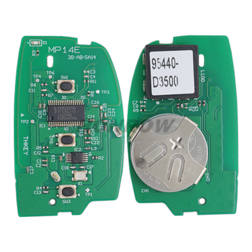 For Hyundai Tucson 3 button smart key with 433.92MHz FSK NCF2951X / HITAG 3 / 47 CHIP FCC ID:FOB-4F11 P/N: 95440-D3500