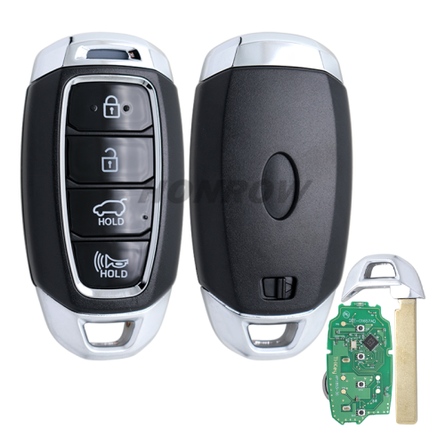 For Hyundai 4 button Smart Key For Hyundai Santa Fe 2019-2020 433.92MHz FSK NCF29A1X / HITAG 3 / 47 CHIP FCC ID: TQ8-FOB-4F19  P/N: 95440-S2000