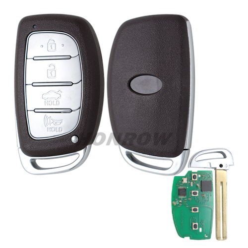 For Hyundai Sonata 4 button smart remote car key with 8A chip 433mhz  FCC ID: CQOFD00120 P/N: 95440-C1500 / 95440-C2500