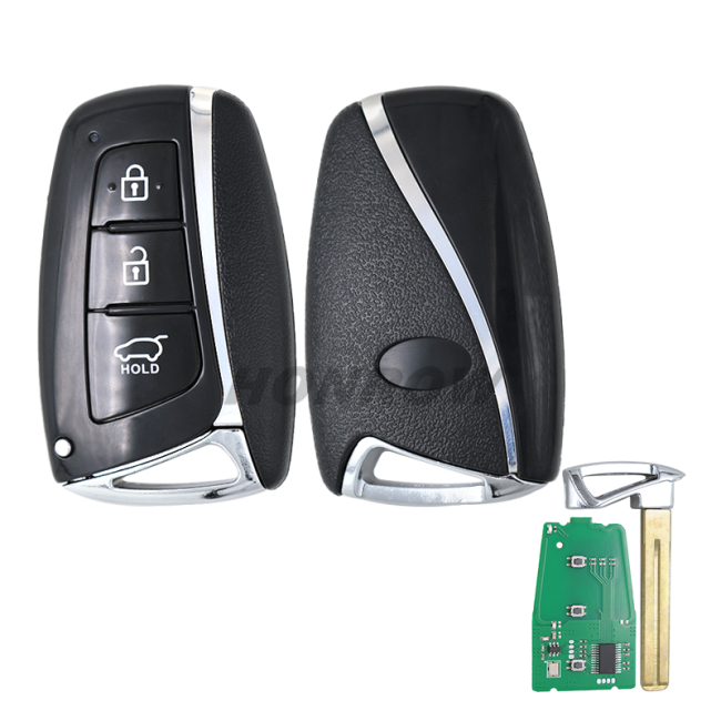 For hyundai 3 button smart keyless remote key with 434mhz with 7945/7953 chip Fits: New Santa fe and IX45