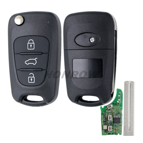 For Hyundai 3 button remmote key with 4D60 80 bit chip & 433mhz
