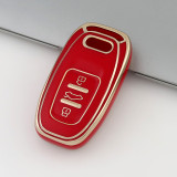 Gold TPU Car Key Cover For  Audi Key Protect Case