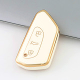 Gold TPU Car Key Cover For  Volkswagen  Key Protect Case