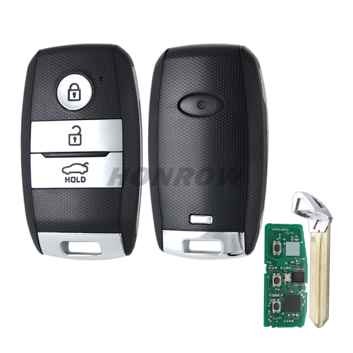 For Ki K3 3 button smart key with 433MHz FSK RF430 /DST AES / 8A CHIP P/N: 95440-A7800 Work On: 2017-    For  Kia K3