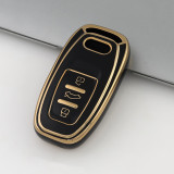 Gold TPU Car Key Cover For  Audi Key Protect Case
