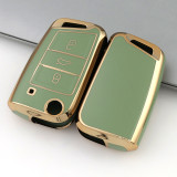 Gold TPU Car Key Cover For  Volkswagen Key Protect Case