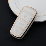 Gold TPU Car Key Cover For  Volkswagen  Key Protect Case